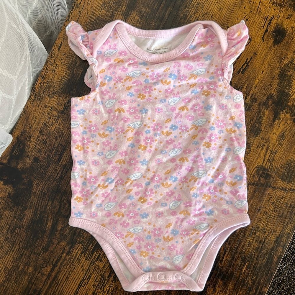 First Impressions Baby Girl Onesie